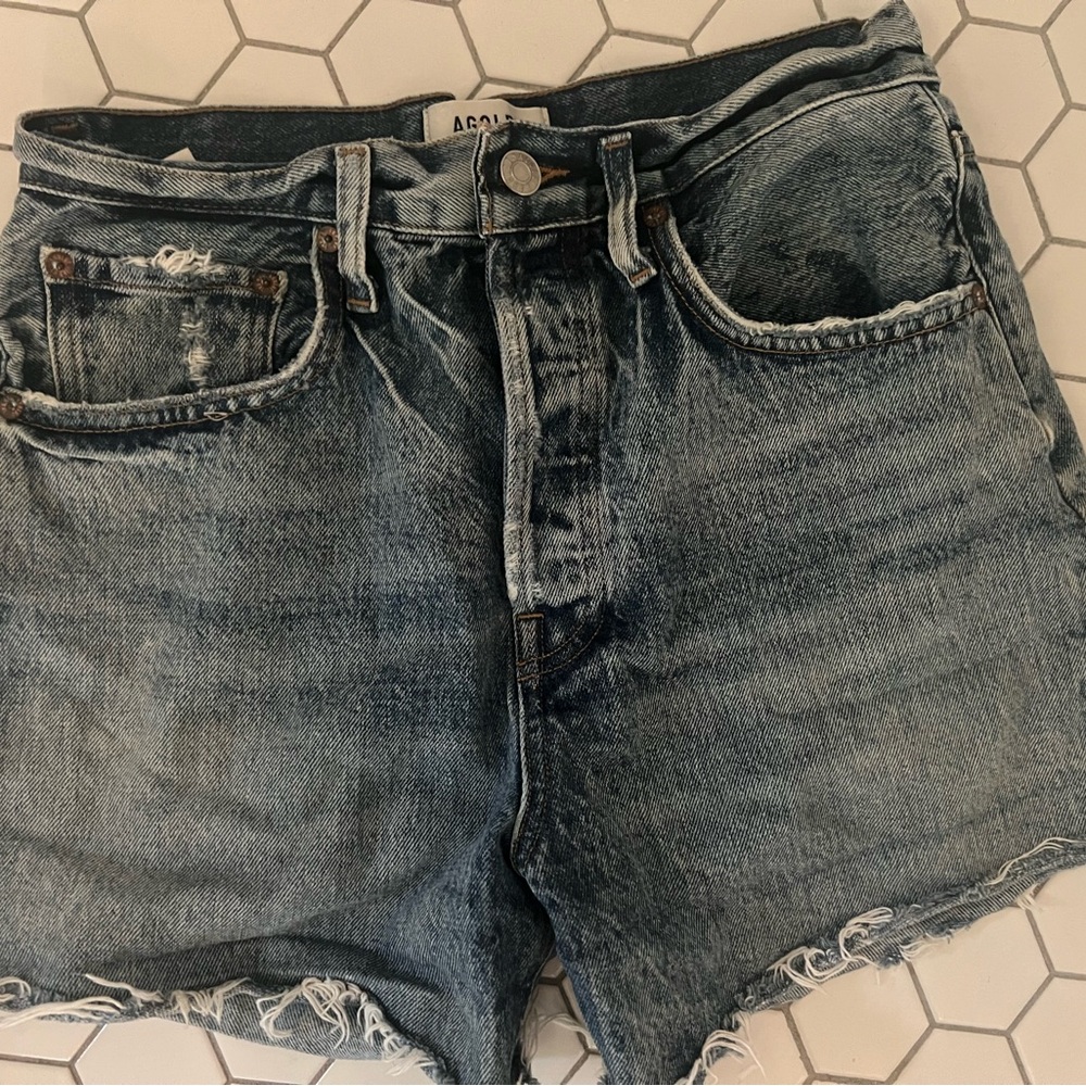 Agolde Riley High Rise Short - Picture 4 of 5